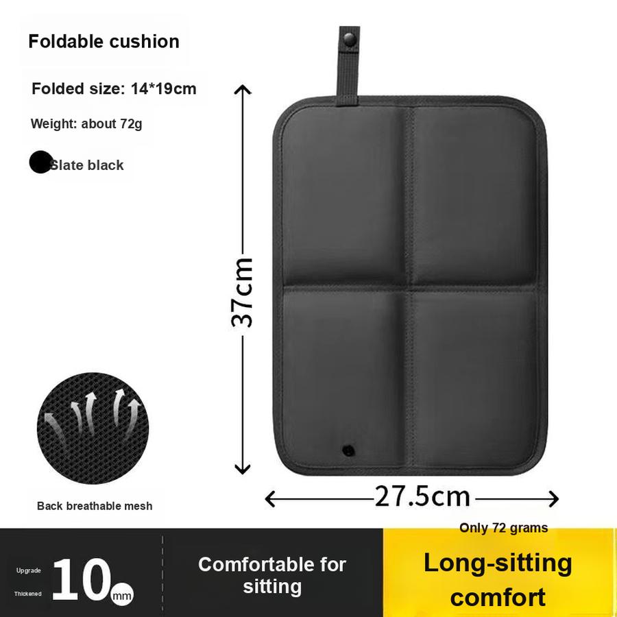 

3 шт. Складана вулична подушка для сидіння, портативна, охолоджуюча, вологостійка, пінопластова, килимок для сидіння на траву, килимок для сидіння в кемпінгу, для пікніка, автобуса та подорожей 1 PCS чорний