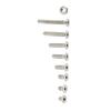 M2.5 A2 Stainless Steel Hex Socket Screws Bolt With Hex Nuts Assortted Set(Flat Head)