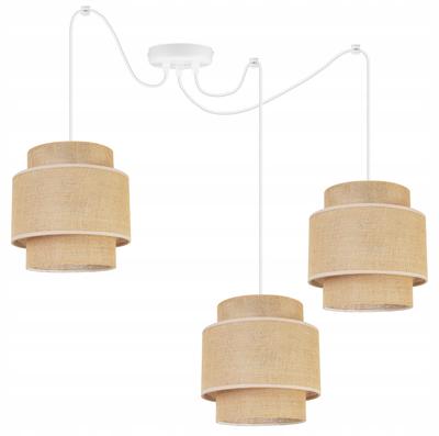 Lampa Wisząca, Żyrandol Sufitowy, Abażur, Boho Juta