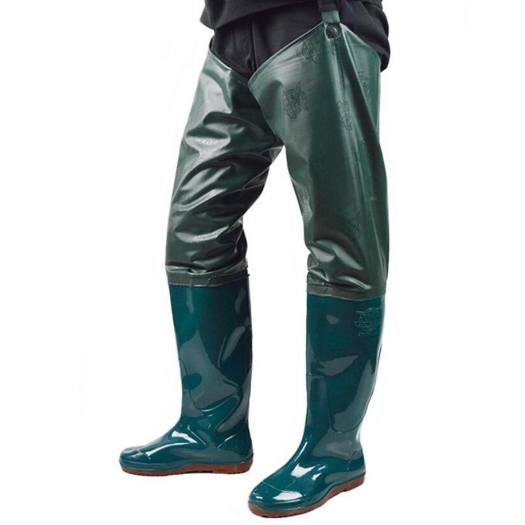 Deluxe Fishing Hip Water Women's Wading Pants with Boots Breathable Stockings