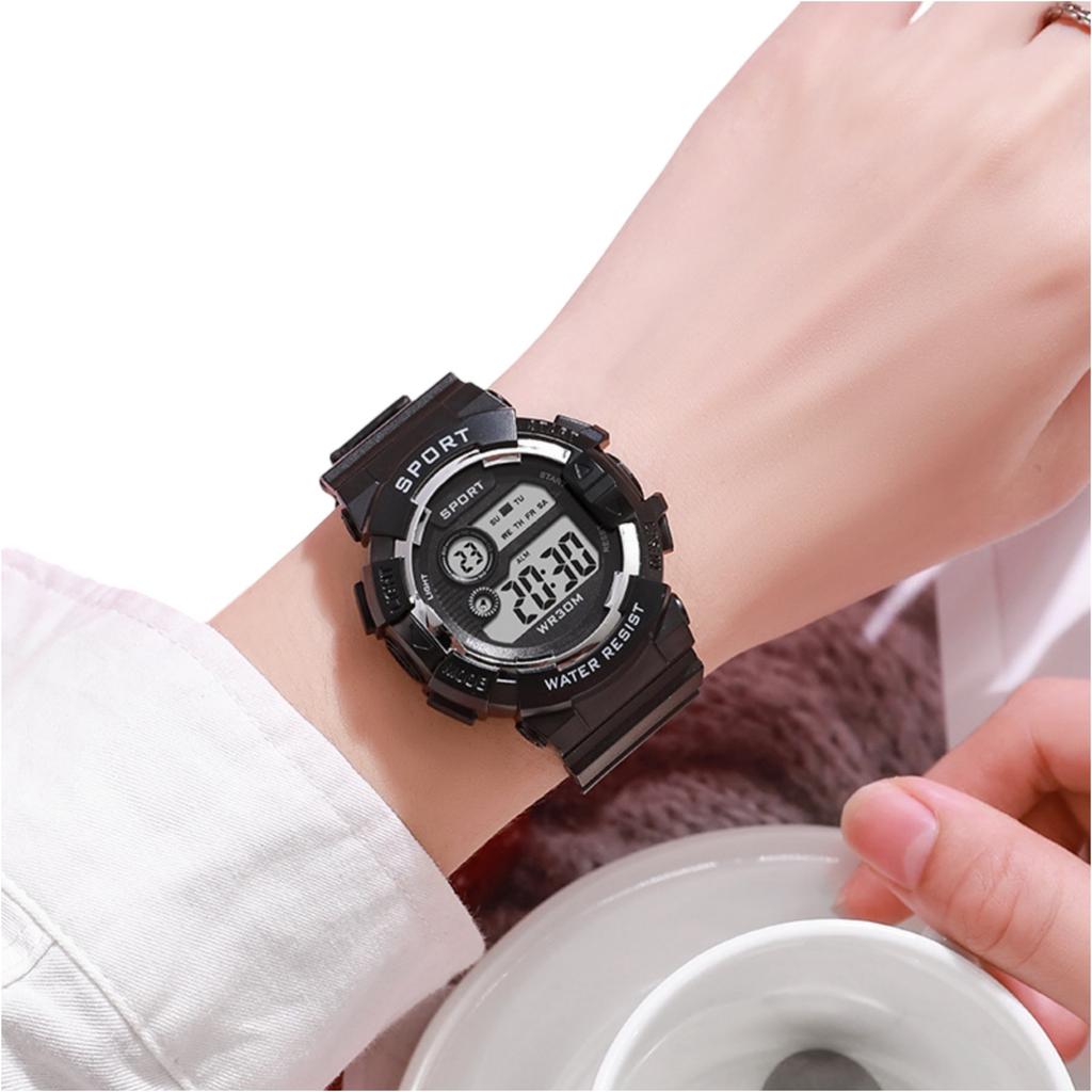 Men's Digital Watch Sports Electronic Watch With Luminous Display, Running Timer, Alarm Clock, Resistant Fitness Watch For Outdoor Activities