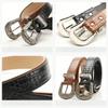 Retro Style Belt Women's Engraved Women's Belt Versatile Jeans Decorative Belt