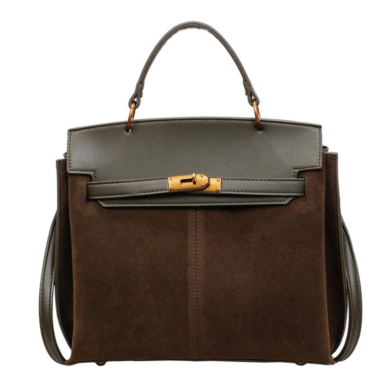 2025 Retro Frosted Kelly-Style Handheld & Crossbody Bag for Women - Autumn/Winter Fashion