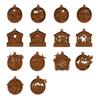 Magnetic Fridge Magnets for Christmas 3D Wooden Light Up Ornament, Layered House Tree Snowman Reusable Festive Decorations Nativity Scene Hanging
