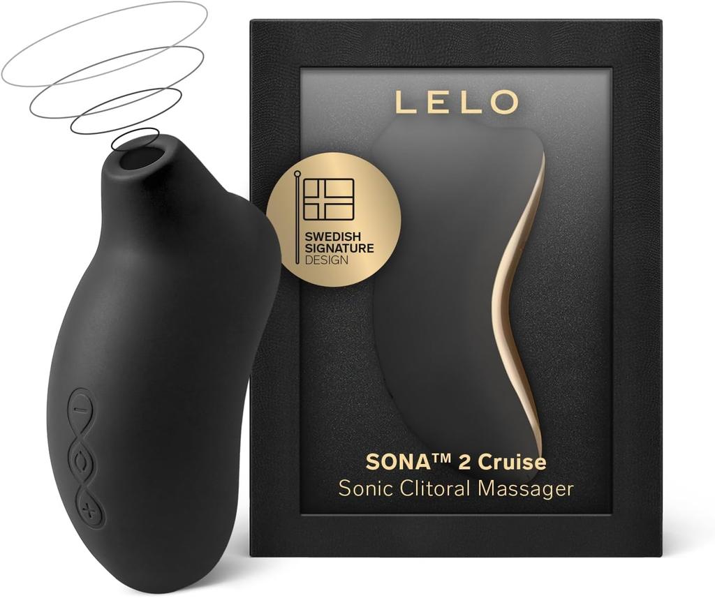 LELO SONA 2 Cruise Sonic Wave Massager 1 Piece Black (1 Pack)