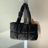 New Autumn and Winter Puff Cloud Bag Fashion Plaid Tote Bag Large Capacity Women Versatile Commuter Shoulder Bag Women