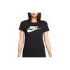 New Set In Sleeve T Shirt Women's Black White DV6095-010