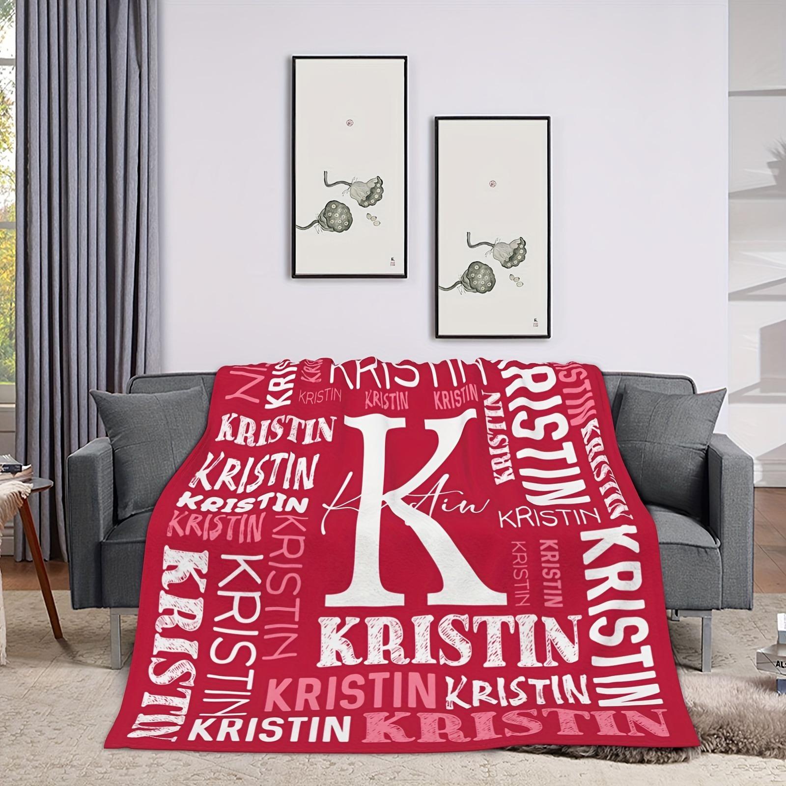 

Personalized Name Flannel Blanket For Girls And Boys Customized Soft Baby Blanket For Bed Sofa Picnics Travel Birthday Gift 80x120cm(31x47inch) красный