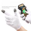 Silver Fiber Two-finger Touch Screen Gloves New Cotton Elastane Light as well as Breathable Soft Simple Non-slip Gloves