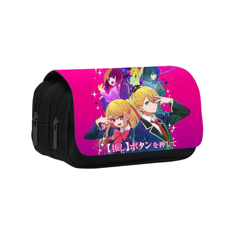 

Oshi No Ko Kids Double Layer Pencil Case With Large Capacity For Students And School Supplies 1