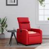 Vidaxl Foldable Armchair, Wine Red, Faux Leather