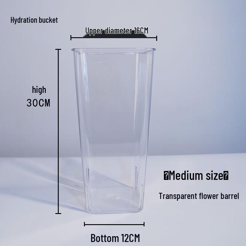 Transparent Square Acrylic Flower and Hydroponic Vases