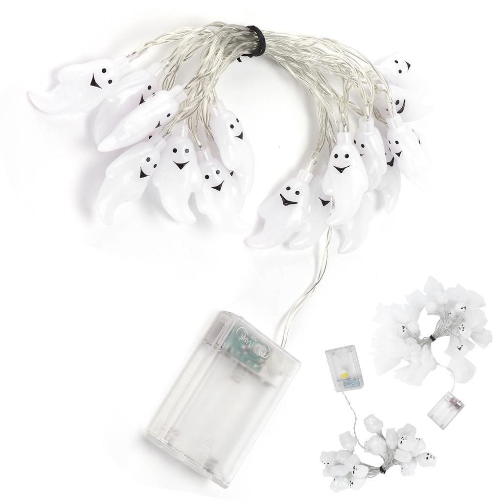 Skeleton Lights Mini Portable Battery Powered Energy Saving LED Lights Halloween Skull Lights