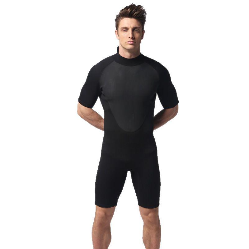 Men's 3mm Neoprene Shorty Wetsuit for Diving and Surfing