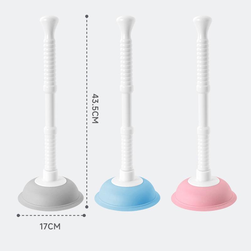Plastic Toilet Plunger Anti-clogging Drain Cleaner Pipe Dredging Device Bathroom Kitchen Sink Cleaning Supplies