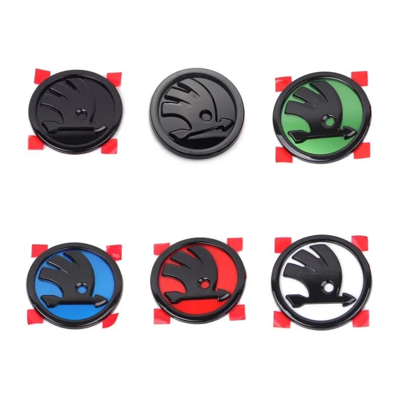 2025 Neue 80MM 90MM 100MM Front- und Heckembleme für Skoda Octavia Kodiaq Superb Fabia Rapid Scala Yeti