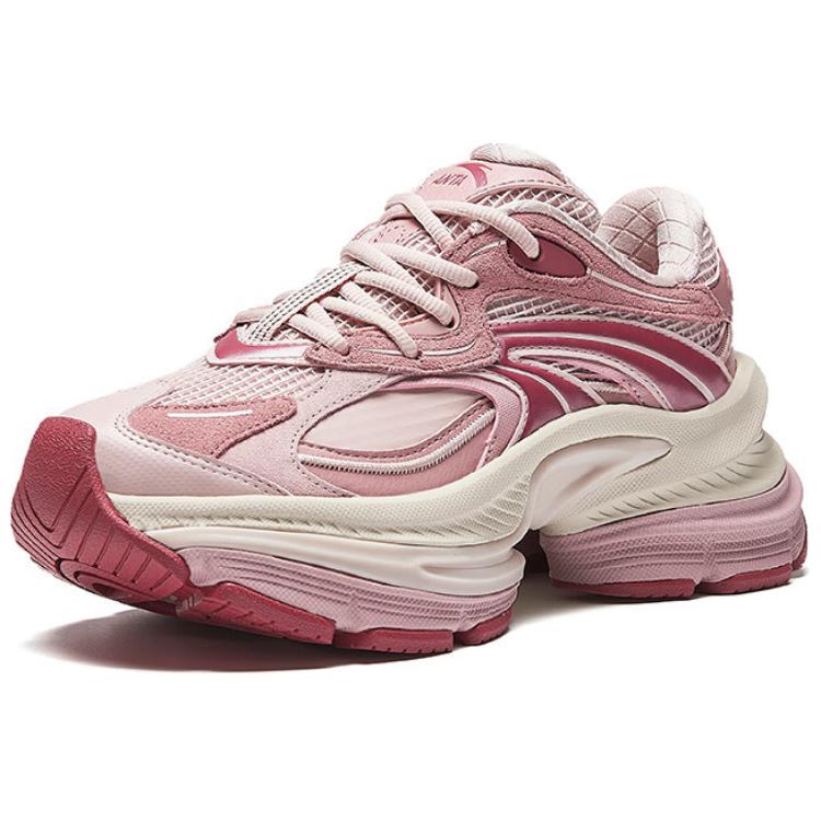 Anta Fuyiao 2 Retro Trendy Non-Slip Wear-Resistant Low-Top Dad Shoes Women sneaker Pink 122448899-4