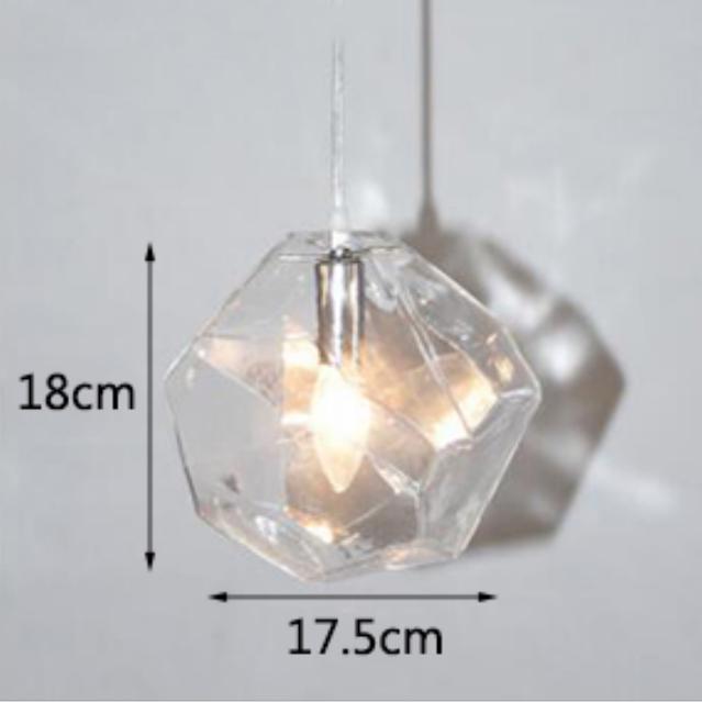 Moderne kreative unregelmäßige Glas Kronleuchter LED Küche Wohnzimmer Restaurant Bar Theke Hotel Loft Bekleidungsgeschäft Beleuchtung