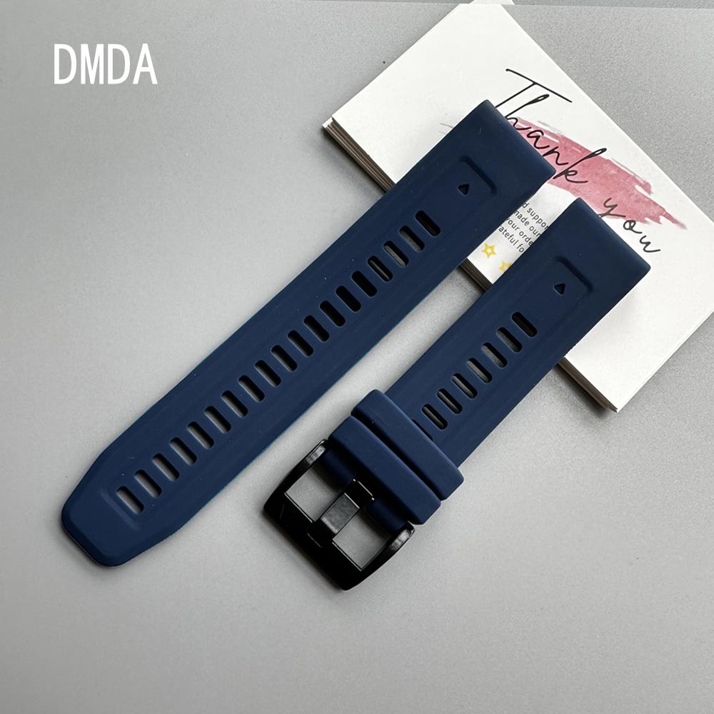QuickFit 22mm 26mm Strap For Garmin Quatix 8 7 6 5 Sapphire Tactix 8 7 Pro Delta Bravo Silicone Band Fenix 7X 7 6X 6 5X Bracelet