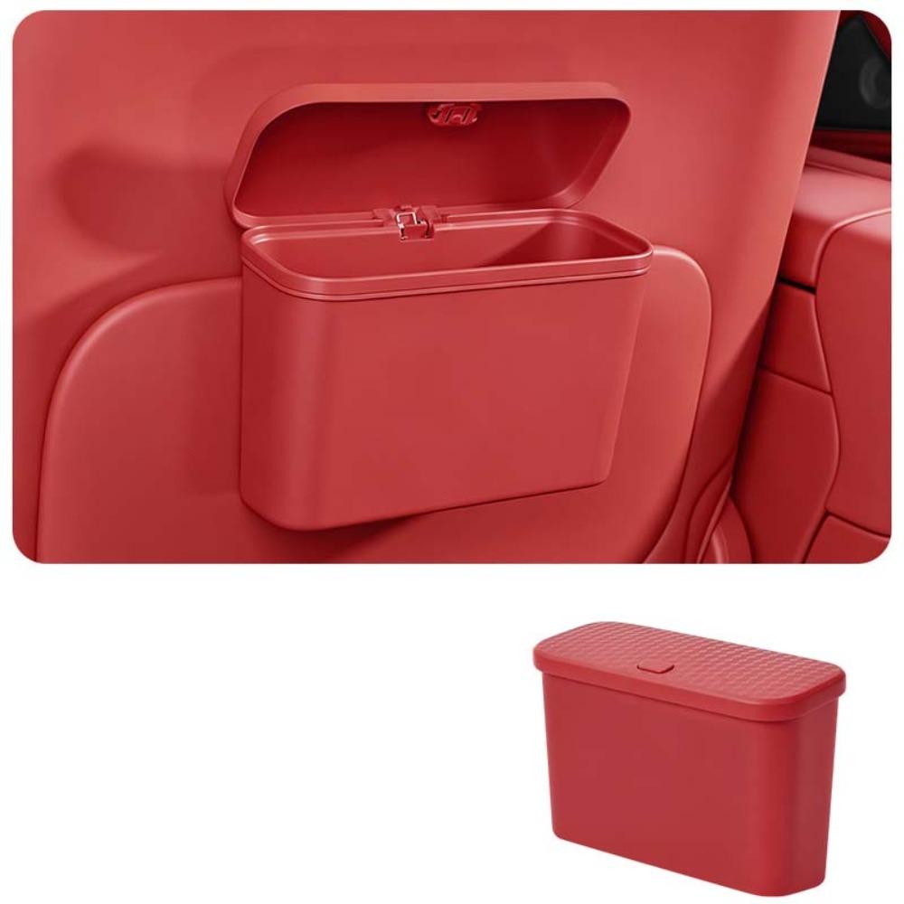 Multifunctional Car Storage Organizer Box Press Type with Lid Car Trash Can for Wet and Dry Use