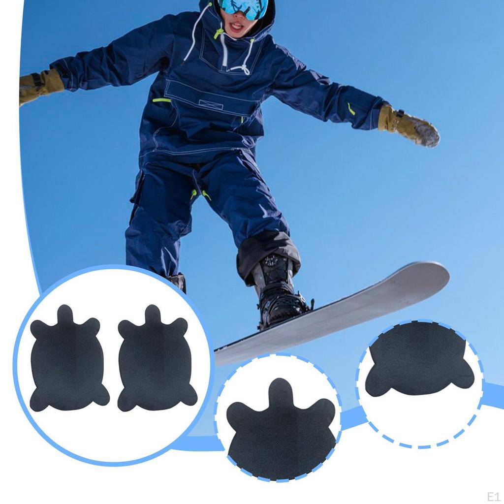 2 Pieces Snowboard Protection, Shock Absorbing, Neoprene, Professional Padded Ski Boot Liners Shin