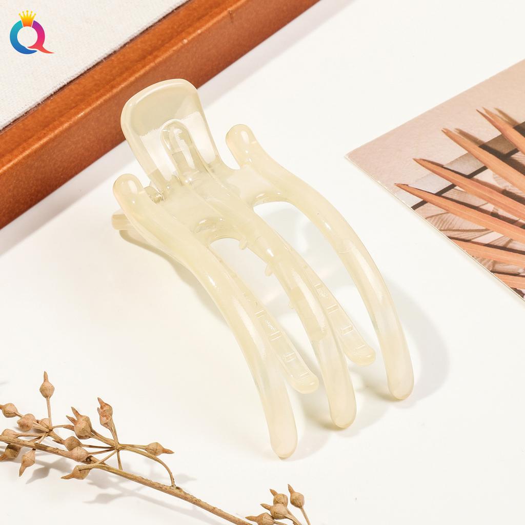 Acryl Haarspange Koreanisch Schlicht Damen Haar Krabbenklemme Pferdeschwanzhalter Dreizinkige Haarnadel Mode Rutschfeste Haarspange Kopfschmuck