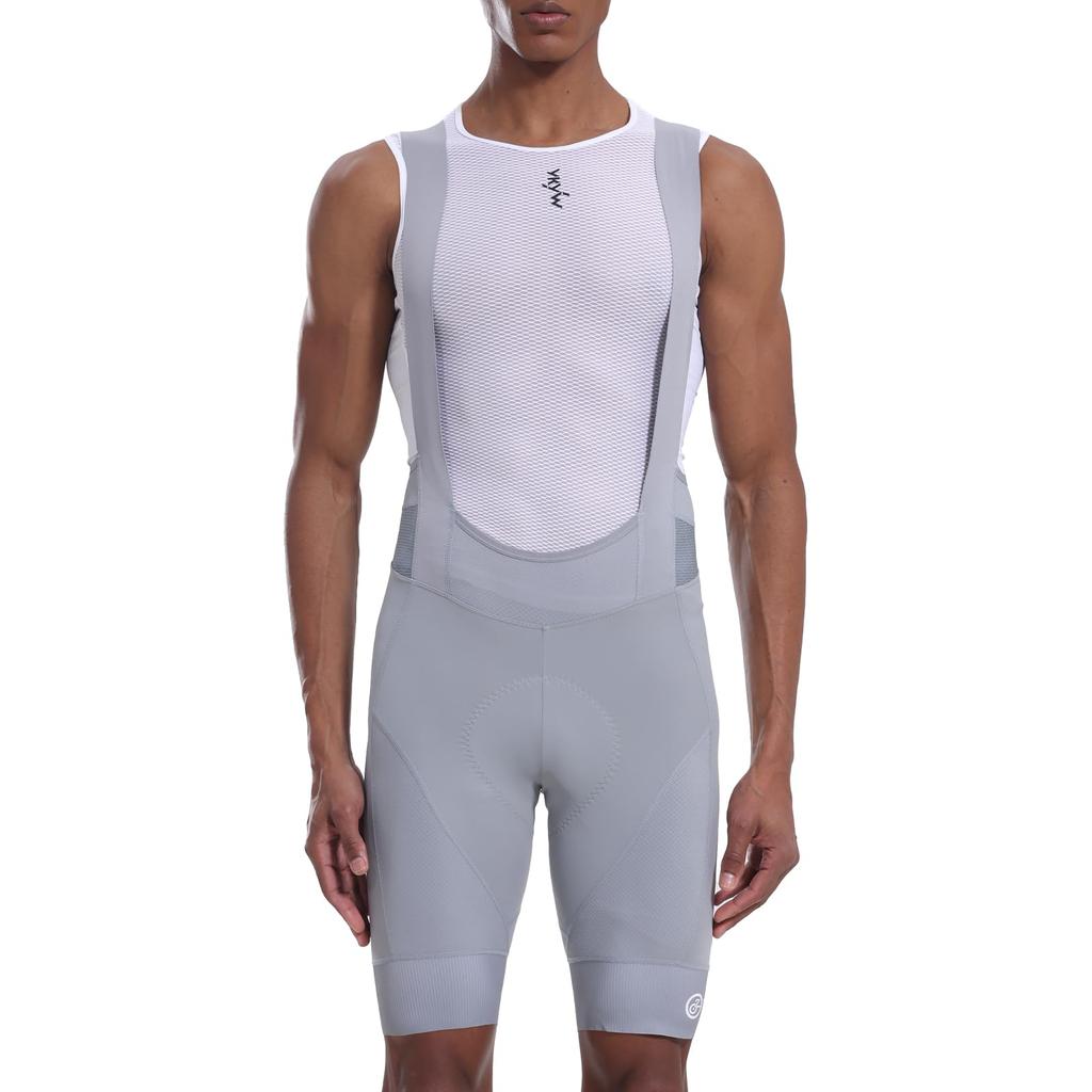 YKYWBIKE Herren Radhose mit Trägern, 4D gepolsterte Radhose mit Trägern, Herren Radhosen, Rennrad-Radhose mit Trägern