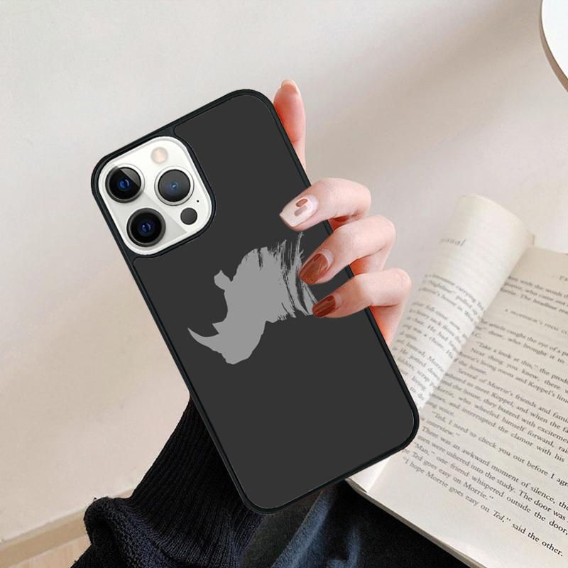 Rough Rhinoceros Rhino Beast Mobile Phone Cases Cover For iPhone 17 Air 16 15 14 12 13 11 Pro MAX Apple Plus SE2020 Coque