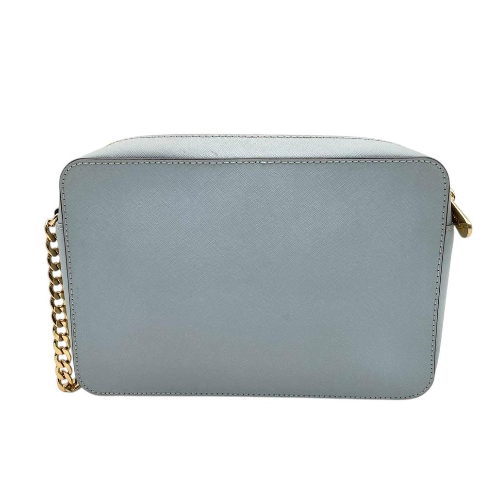 Used Michael Kors Cross Body Bag JET SET JET SET ITEM EW Large Crossbody BagShoulder Bag Light Blue/blue Leather Women