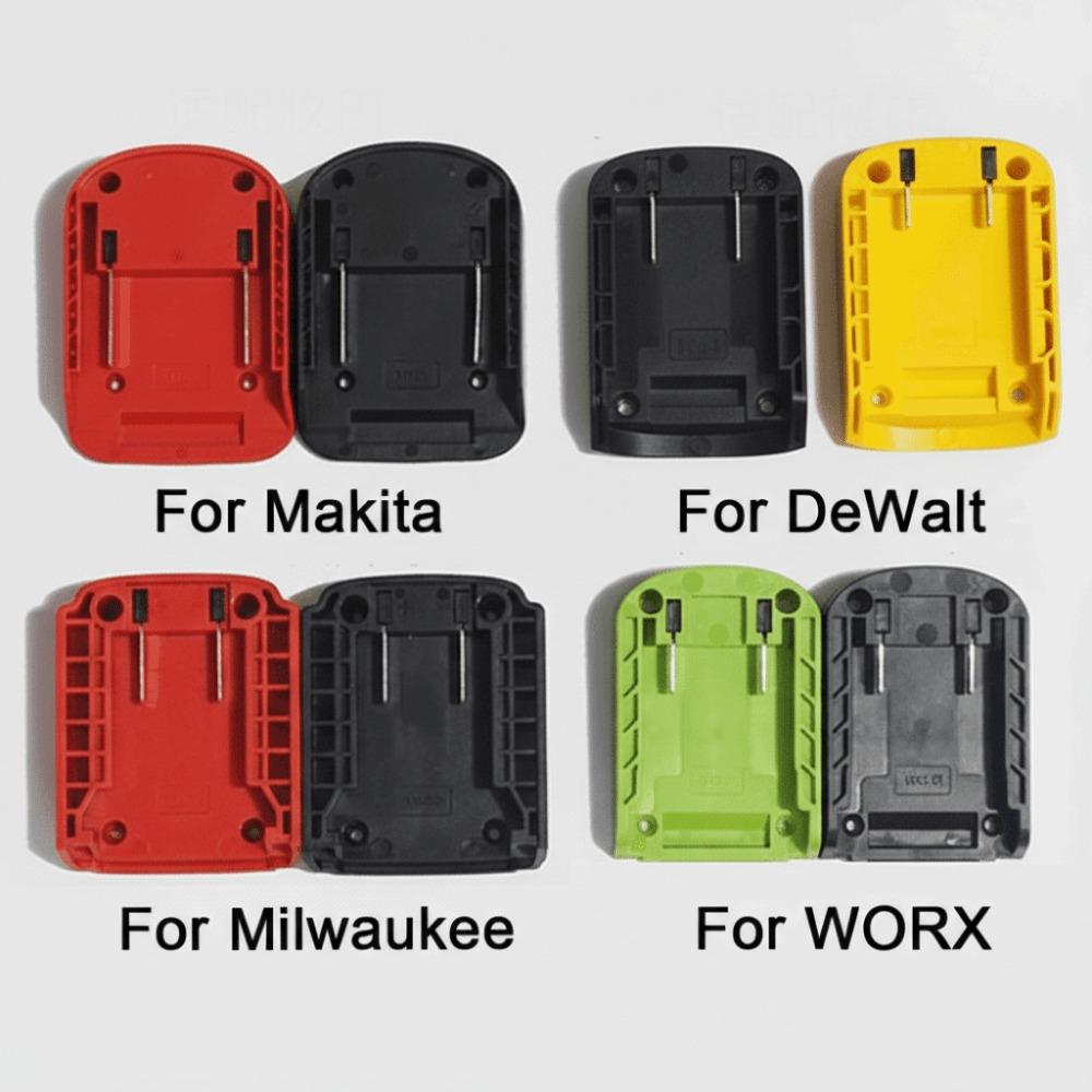 Adapter ABS DIY Przenośny Trwały Obudowa Głowicy Ładującej Złącze Baterii do Makita/DeWalt/WORX/Milwaukee Bateria Litowa 18V