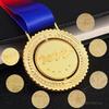 Customized Rotatable Metal Medal, Basketball, Football, Badminton, Table Tennis Games, Swimming, Gold, silver, copper, 1Pc