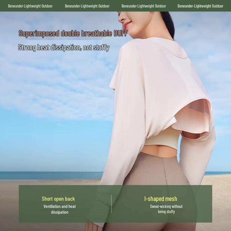 Beneunder UV Protection Ice Silk Shawl Sleeves