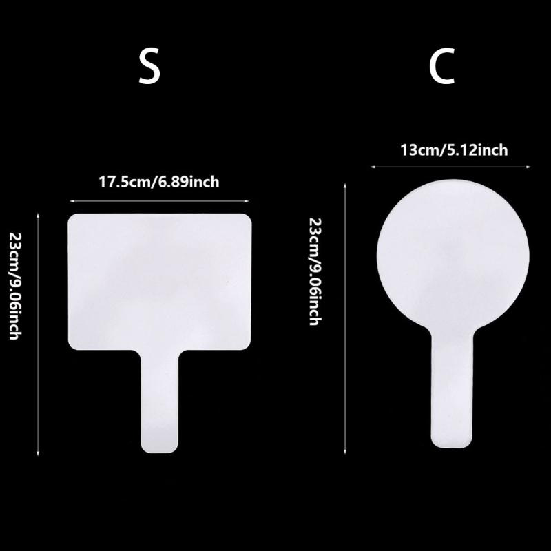 10 Stück Handheld Antwortpaddel Doppelseitige Abwischbare Paddel Kleine Papier Whiteboards Schild Auktionspaddel für Klassenzimmer