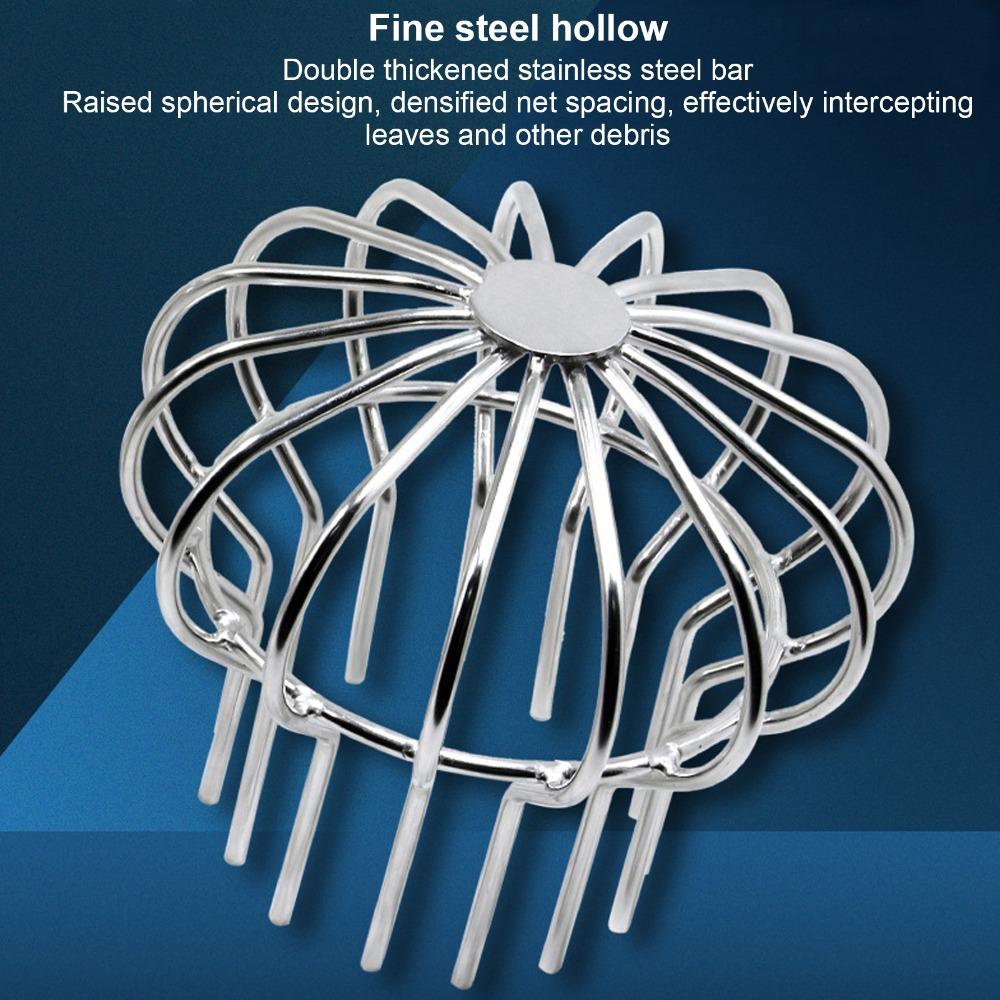 304 Stainless Steel Gutter Guard Strainer Round Line Cap Floor Drain Net  Terrace