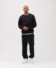 AVIREX CREW NECK L/S SWEAT 783-3932002 Men's M Black