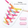 NEW Innovation Elastic Laces Sneakers Rainbow Flats Shoe Laces Without Ties Kid Adult No Tie Shoelaces Glitter Shoes Accessories