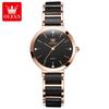 OLEVS Brand Luxury Imported Movement Quartz Watch Women Original Ceramic Bracelet Fashion Women Watches Ladies Clock Relogio