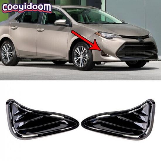 For 2017 2018 2019 Toyota Corolla Fog Light Cover Front 1 Pair