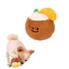Fun And Engaging Pet Toy Coconut Ball With Sound Plush Material 31g Weight Promotes Dental Health