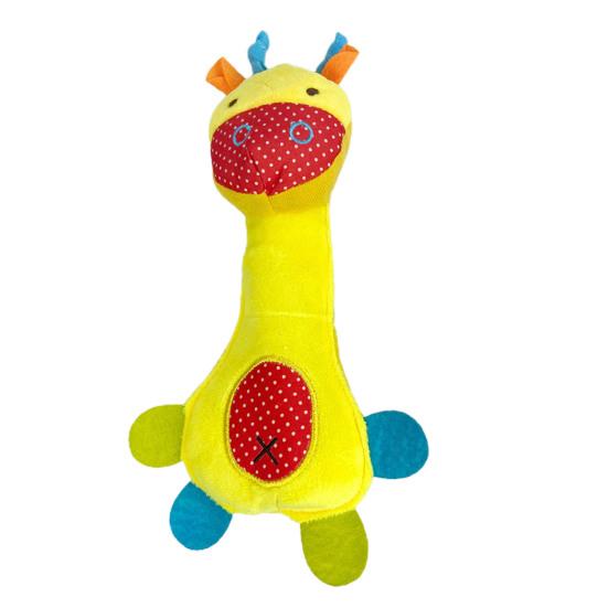 

Pet Bite Resistant Cartoon Monkey Deer Dinosaur Dolls Toy Plush Vocal Dog Rattle