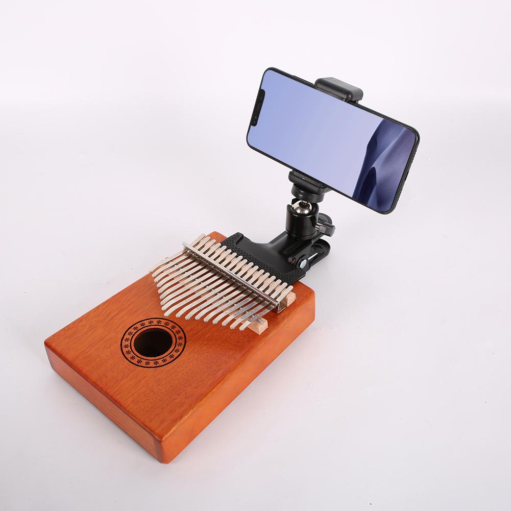 Clemă pentru cap pentru chitară Smartphone Suport pentru telefon mobil Ajutor muzicieni Clip de suport pentru transmisie live pentru chitare acustice electrice