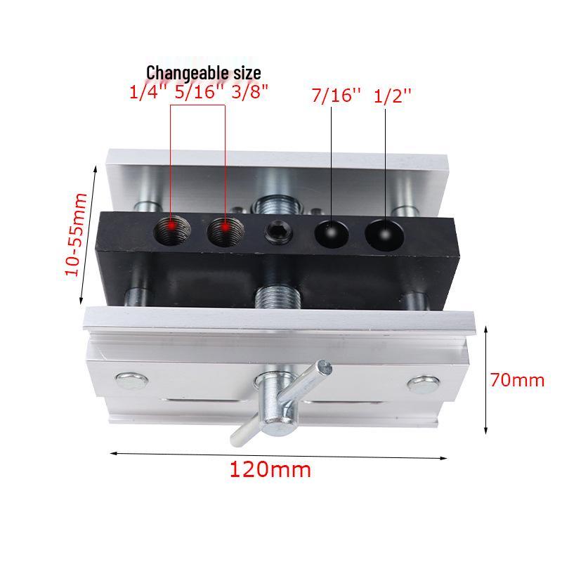 Wooden Board Vertical Drilling Locator & Pin Guide Fixture