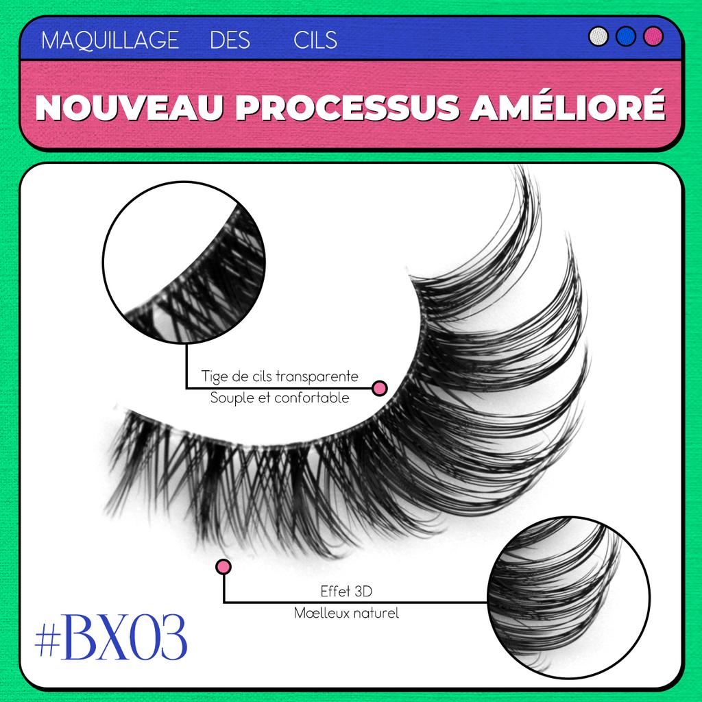 Xiaomi GROINNEYA 5 pairs Cat Eye Lashes Faux Mink Eyelashes Clear Band Lashes Natural Look Wispy Mink Eyelashes Full Strip Lashes