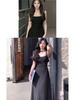 High-End White Spaghetti Strap Dress: Women's Autumn/Summer Light Luxury Long Little White Dress