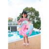 Kids Swim Ring Cartoon Pvc Inflatable Float Sponge Bottom Flower Pool Ring For Children