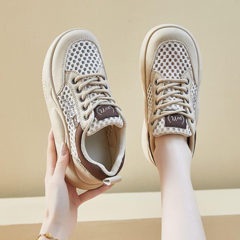 Fashion Breathable Mesh Women Sneakers 2025 Spring Summer Women Platform Sports Shoes Student Street Casual Running Shoes Tenis De Mujer