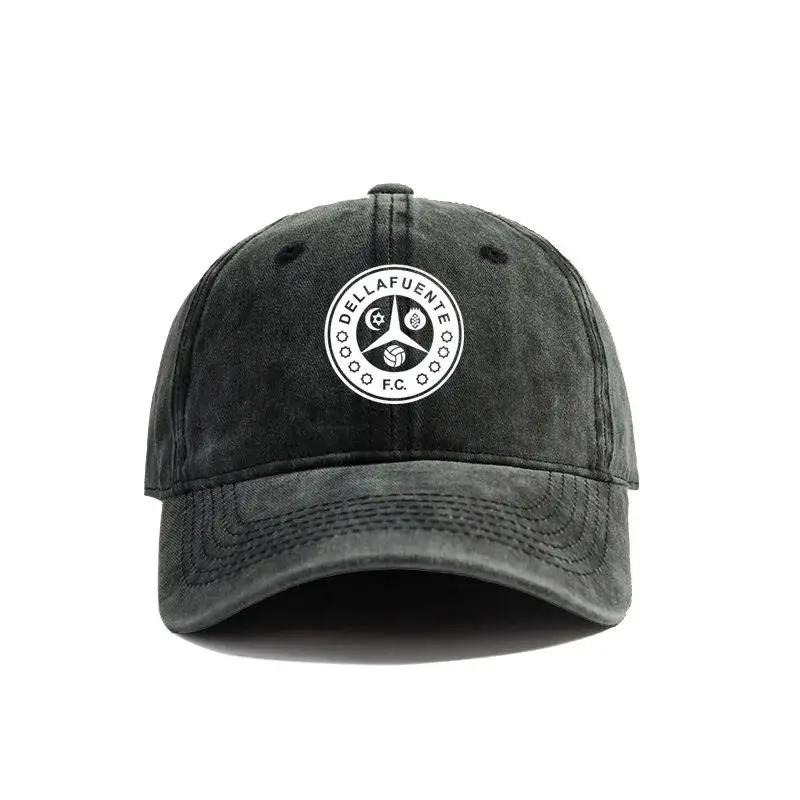 2025 Dellafuente FC Baseball Cap Summer Distressed Dad Hats Unisex Outdoor Adjustable Cotton Dellafuente Hat Fashion