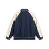 Li Ning Badfive Color Block Locker Baseball Langarmjacke Herrenjacke Tiefmarineblau AFDT437-4