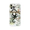 Cats and the Library Tree Phone Case for Iphone 5 5s 2020se 6 6s 7 8 Plus X 10 XR XS 11 12 13 Mini Pro MAX Black Tpu Back Cover
