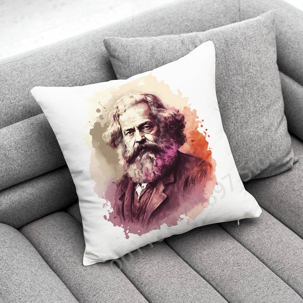 Che Guevara Karl Marx Povlak na polštářek Pro 45cm 40cm 55cm 50cm 30cm Čtvercový Povlak na polštářek do auta